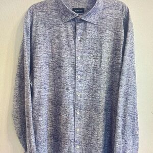 Club Room Textured Blue Button-Down Shirt
